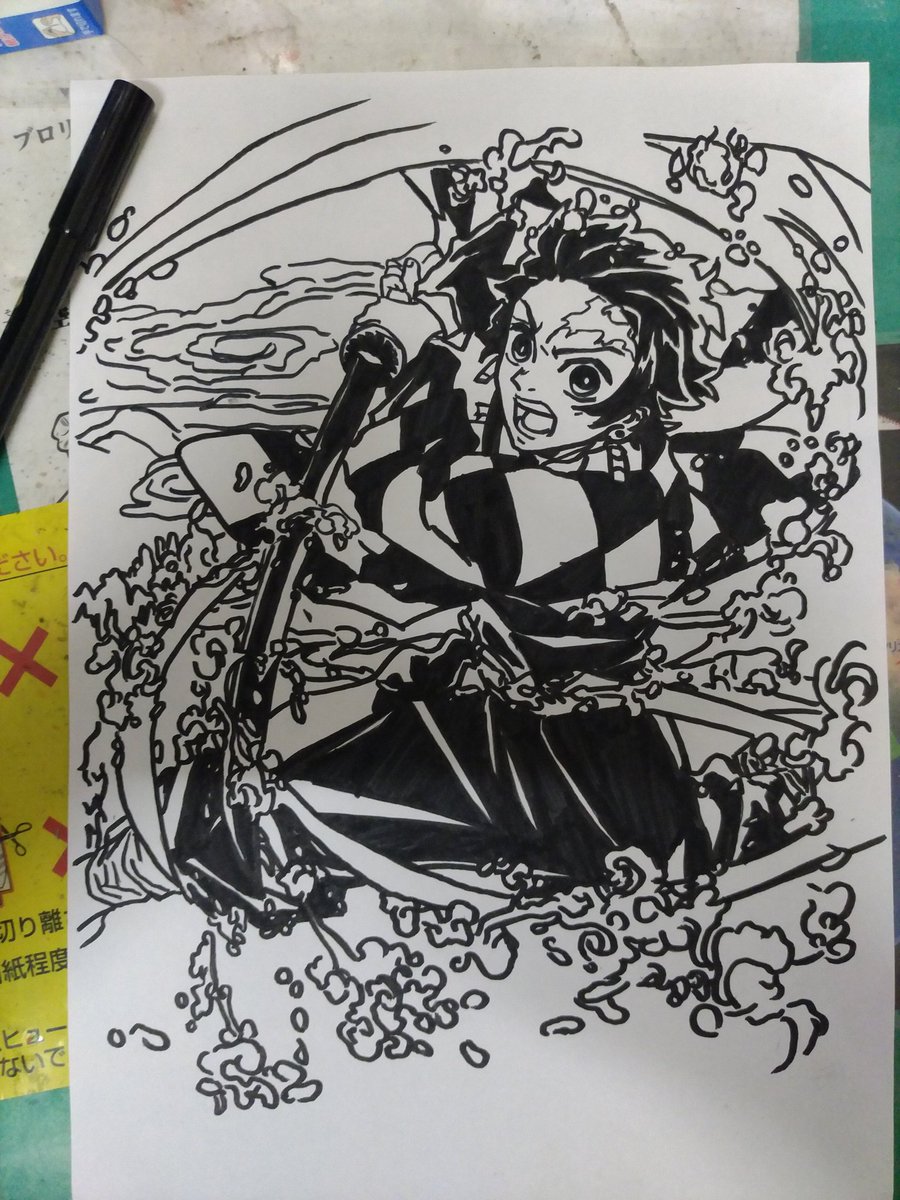 Fumi Ar Twitter 依頼されたので描きました 鬼滅の刃は観たことないのでキャラクター名がわかりません 笑 イラスト 模写 キャラクター 鬼滅の刃 依頼 鬼滅 きめつ