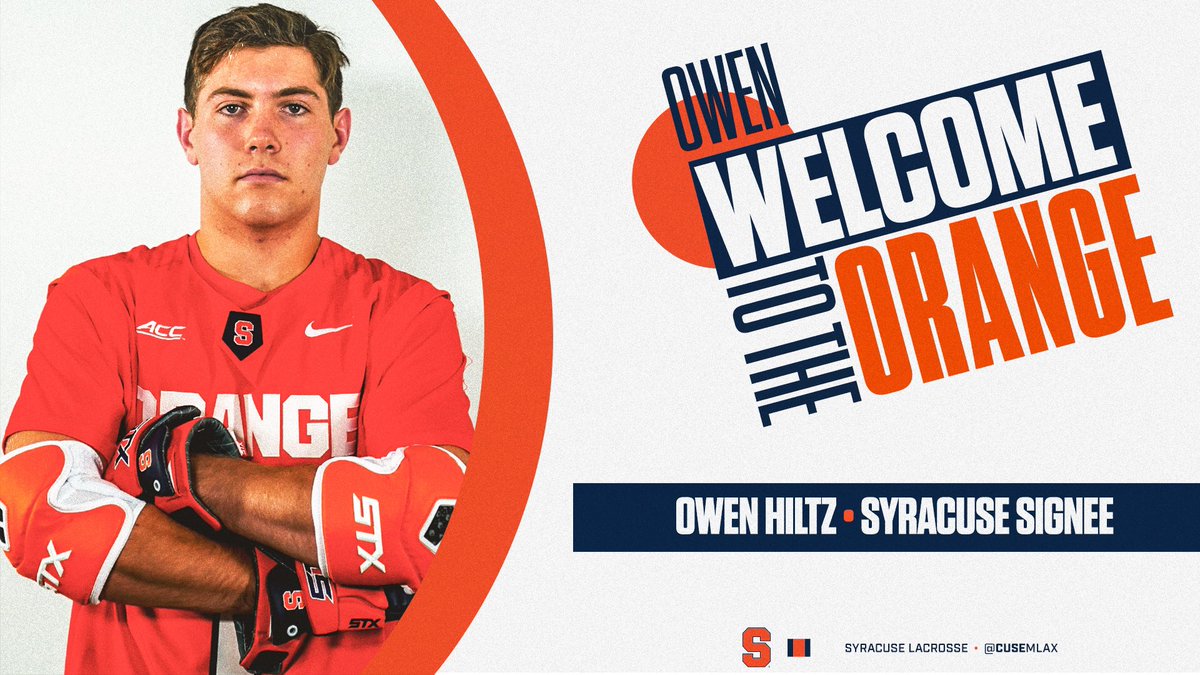 The #3 ranked recruit by <a href="/Inside_Lacrosse/">Inside Lacrosse</a> is now officially 🍊

Welcome to the program, Owen