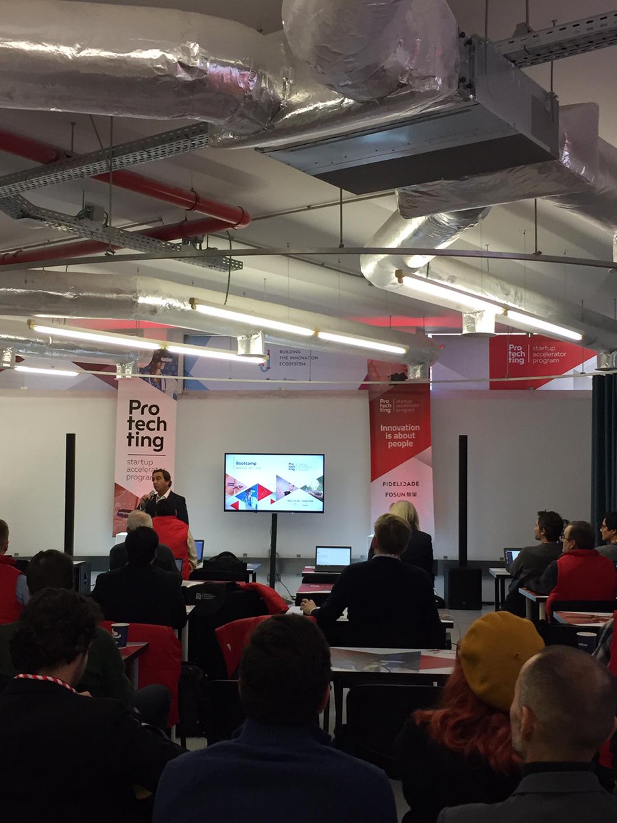 Protechting 4.0 bootcamp kicks off today! A warm welcome to all participants by José Villa de Freitas from Fidelidade. #protechting