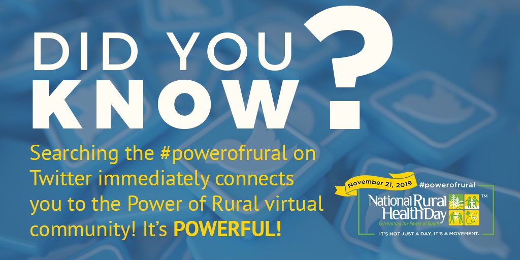 ND_RuralHealth's tweet photo. National Rural Health Day is almost here! #powerofrural #RuralHealth https://t.co/BzqfxK3Efp