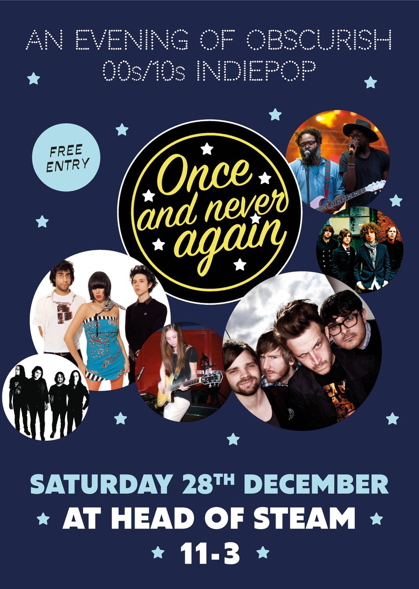 Once_NeverAgain's tweet photo. The poster our 2nd night, this time at @HOS_Newcastle is here! Sat 28th December, details: https://t.co/jtyOdoZE4o https://t.co/3pwA4Wvnyv