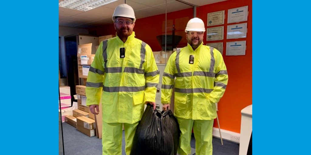 Adam and Greg are getting ready for a #printer installation tomorrow at @edfehinkleyc power station #styleoftheday