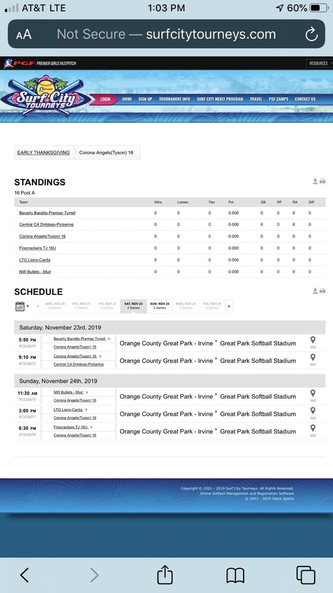 Corona Angels Tyson 14U (@tyson14u) on Twitter photo <a href="/Tyson14u/">Corona Angels Tyson 14U</a> <a href="/CoronaAngels/">Corona Angels Tyson</a> <a href="/PGFnetwork/">PGF</a> Corona Angels 14U schedule for Pre Thanksgiving Tournament this weekend . Come out and support our girls and watch them play the CA way. <a href="/ondecksoftball/">OnDeck Softball 🥎</a> <a href="/sluggernation/">Louisville Slugger</a> @FloSoftball <a href="/Tyson14u/">Corona Angels Tyson 14U</a> <a href="/CoronaAngels/">Corona Angels Tyson</a> <a href="/PGFnetwork/">PGF</a> Corona Angels 14U schedule for Pre Thanksgiving Tournament this weekend . Come out and support our girls and watch them play the CA way. <a href="/ondecksoftball/">OnDeck Softball 🥎</a> <a href="/sluggernation/">Louisville Slugger</a> @FloSoftball