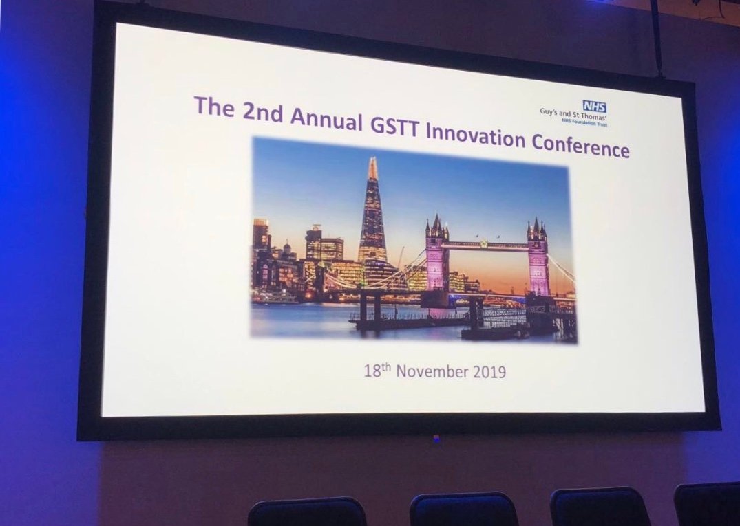 Pleased to have helped organise/chair the 2nd Annual <a href="/GSTTnhs/">Guy's and St Thomas'</a>  #innovation Conference. Lots of interesting talks about the importance of patient centred, what innovation means, how to transform organisations to adopt a culture of innovation and the forward vision of <a href="/GSTTnhs/">Guy's and St Thomas'</a>