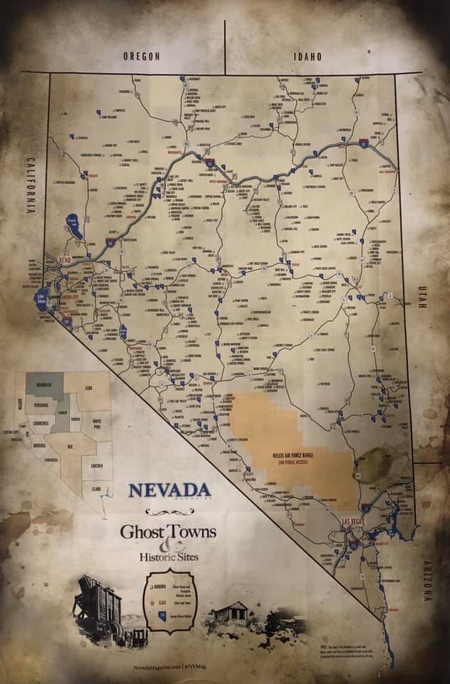 Nevada ghost town map dirBeautiful