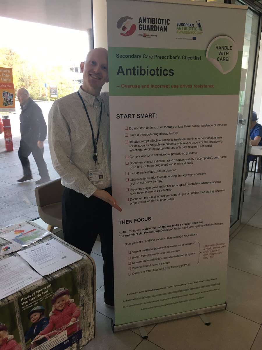 estherb54's tweet photo. Visit the antimicrobial pharmacist team at their stand with treats &amp; freebies (IWB entrance in Ulster @setrust TODAY 18/11 &amp; at the Oasis canteen on Wed 20/11) to learn more about world antibiotic awareness week: increasing resistance to 🦠 &amp; misuse/overuse antibiotics! #WAAW2019 https://t.co/2WxETZF9rn
