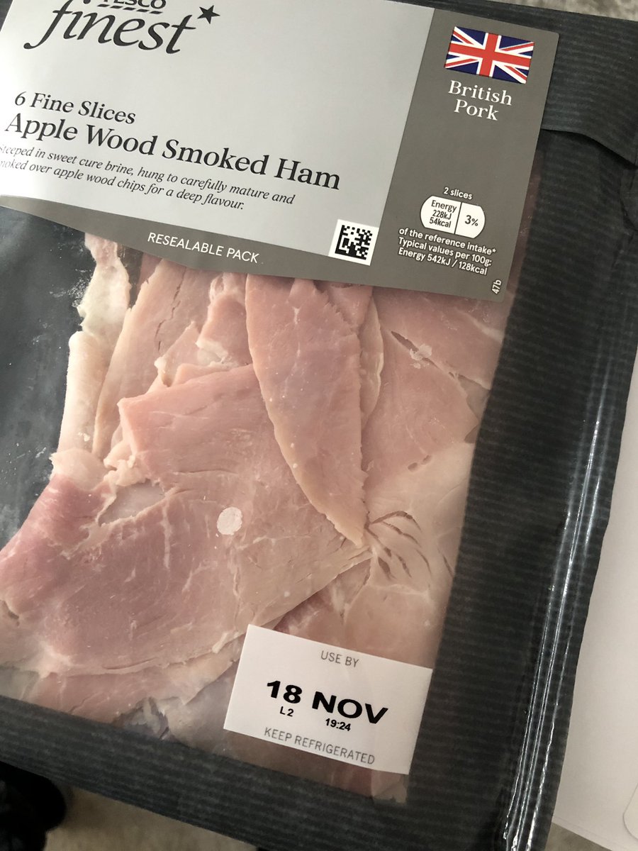 Matty9231's tweet photo. @Tesco Nice long date on the ham we’ve had delivered today... https://t.co/LKDRD9V8hd