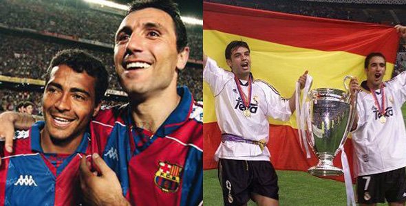 Which of these 90s strike partnerships were better?

Retweet for Romario/Stoichkov 
Favourite for Raul/Morientes