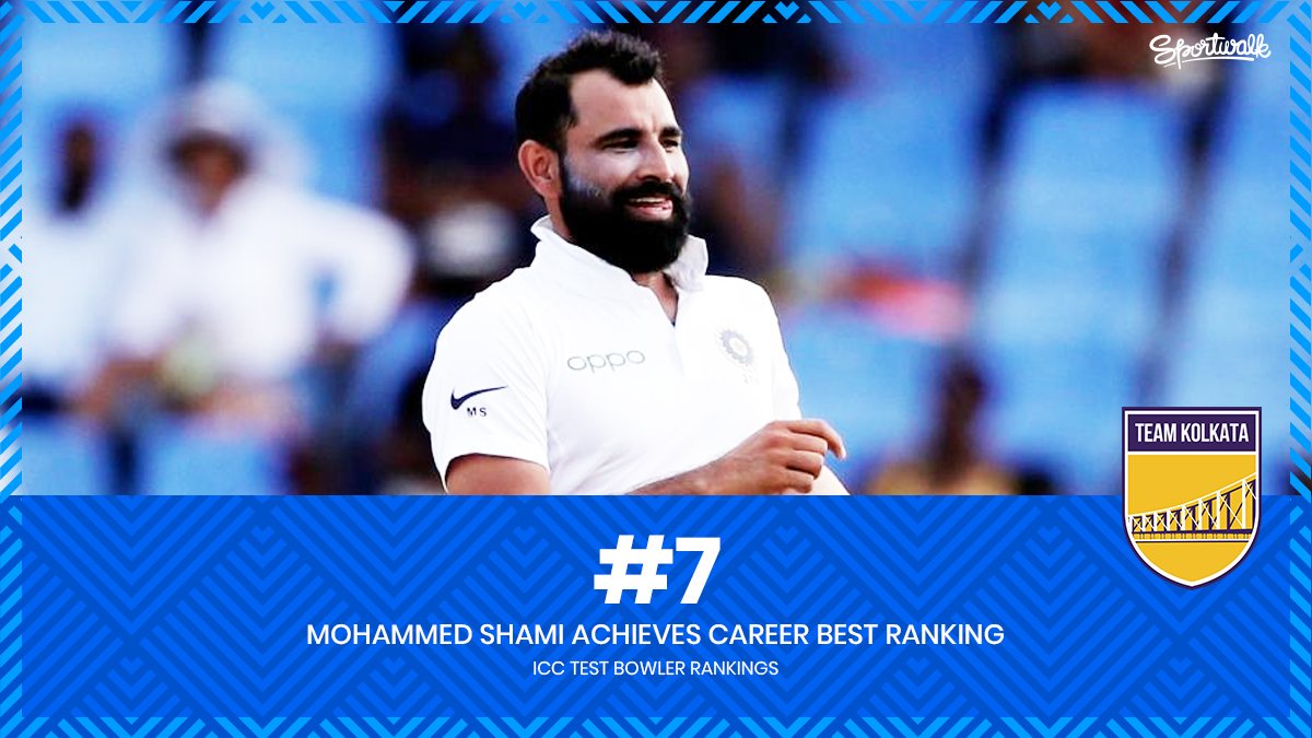 🇮🇳💥 SHAMI ON FIRE! @MdShami11 in the form of his life reaches his career high test bowling rank of No.7️⃣.Photo by Getty | #INDvBAN #INDvsBAN #viratkohli #mohammedshami #shami #mohammadshami #TeamIndia #indiancricketteam #indiancricket #cricket #VivoIPL #TeamKolkata #Sportwalk