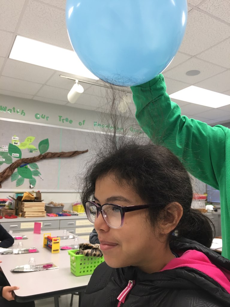 HassanSciLab's tweet photo. Friday's first FES Science Club meeting was a success! We learned about static electricity, created Leyden jars, and shocked the heck out of each other! So much fun! #franzkidsdeserveit #fessoaring #katysci @KDMSylvan @FranzFifth @franz_firebirds https://t.co/nwuA7DNiWQ