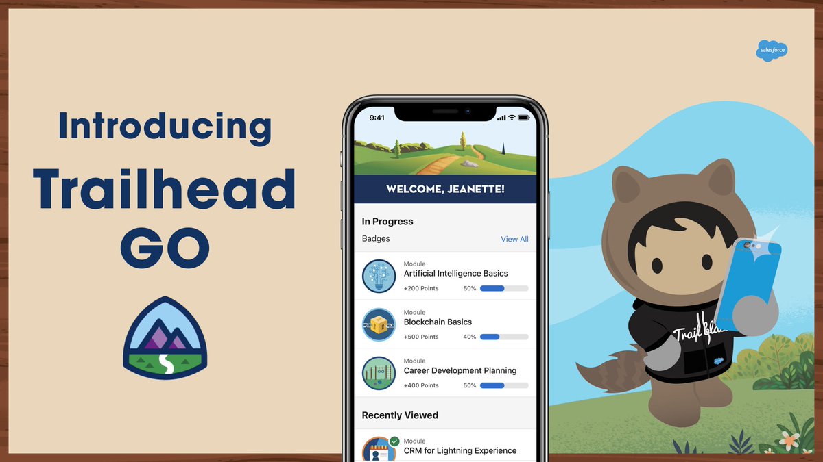Introducing Trailhead GO! Trailhead's first app exclusively for iOS and iPadOS. Download it from the Apple App store and skill up for the future on the go today! sforce.co/GO