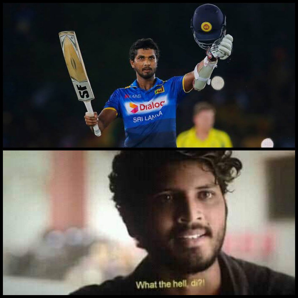 Jackk_Sparrow_'s tweet photo. Dinesh Chandimal in #Bigil 
😨 Nalla Batsman da.. Ipdi side role la Nadikkira alavukku vanthutaru 😞 Fuck Politics Behind Cricket 😔 
#SupportTrueTalent https://t.co/60Ug3uNxtq