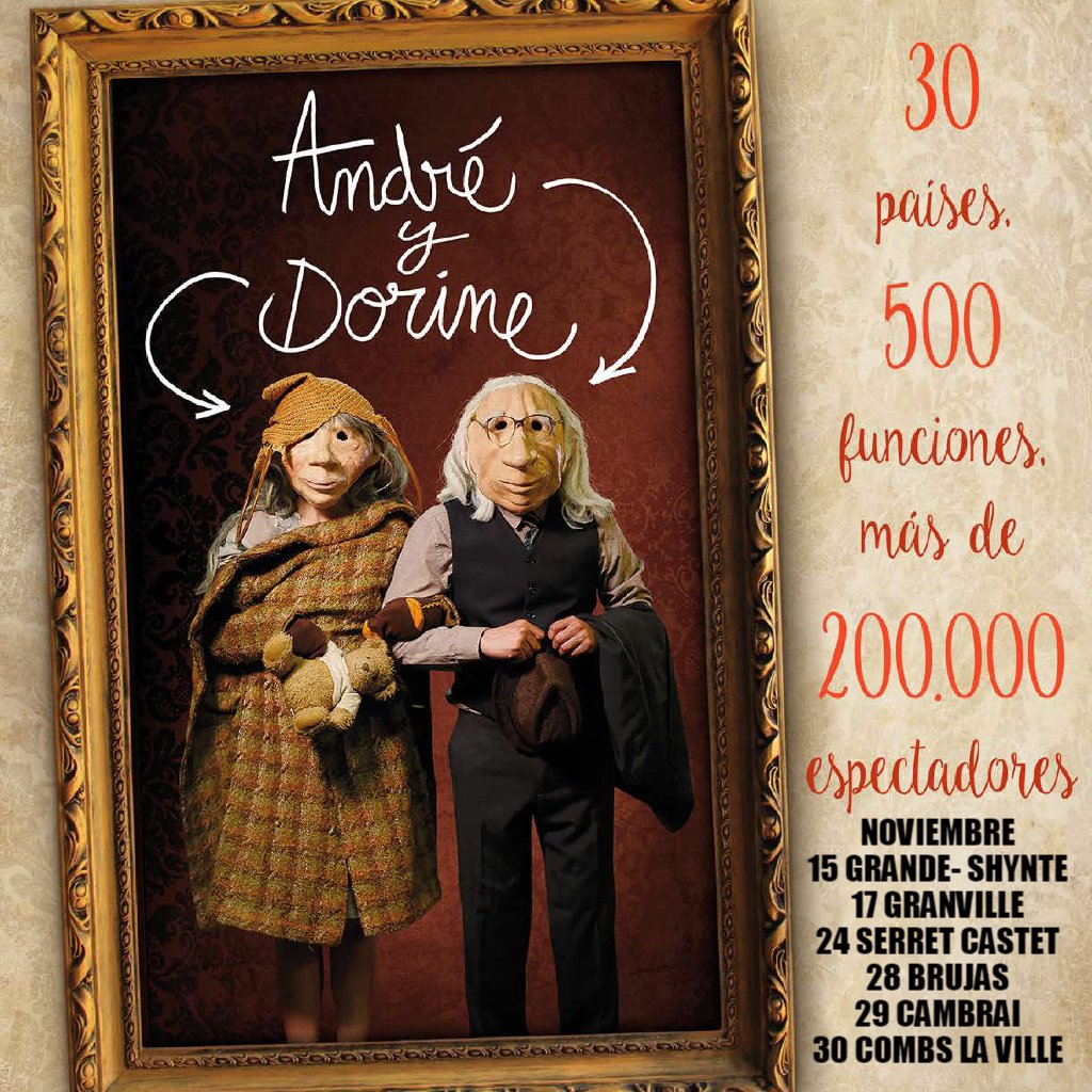 Vaya mes de noviembre más bonito recorriendo Francia y un poquito de Bélgica. 
Muy felices con el #TourKulunka #TourAndreYDorine #TeatroDeMascaras