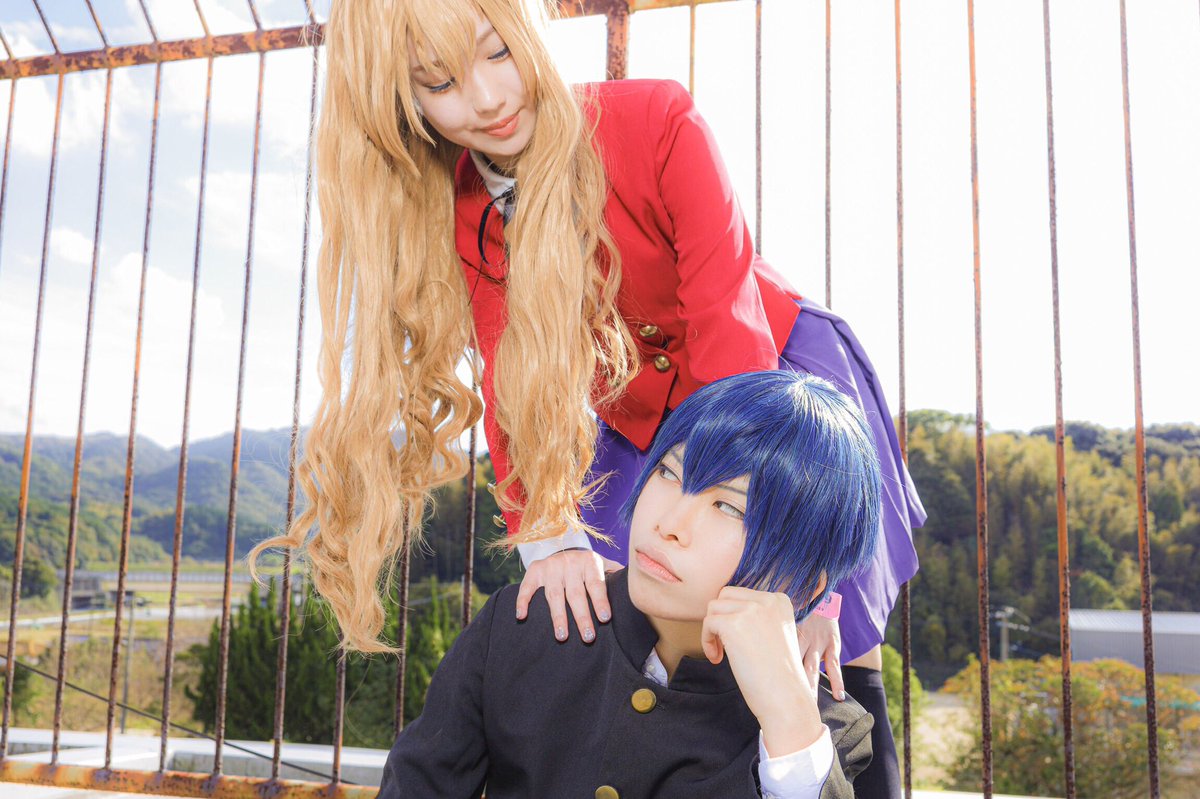 りお コスプレ とらドラ 高須竜児 大河 アキ 撮影 もっさん くらて学園コスプレ文化祭