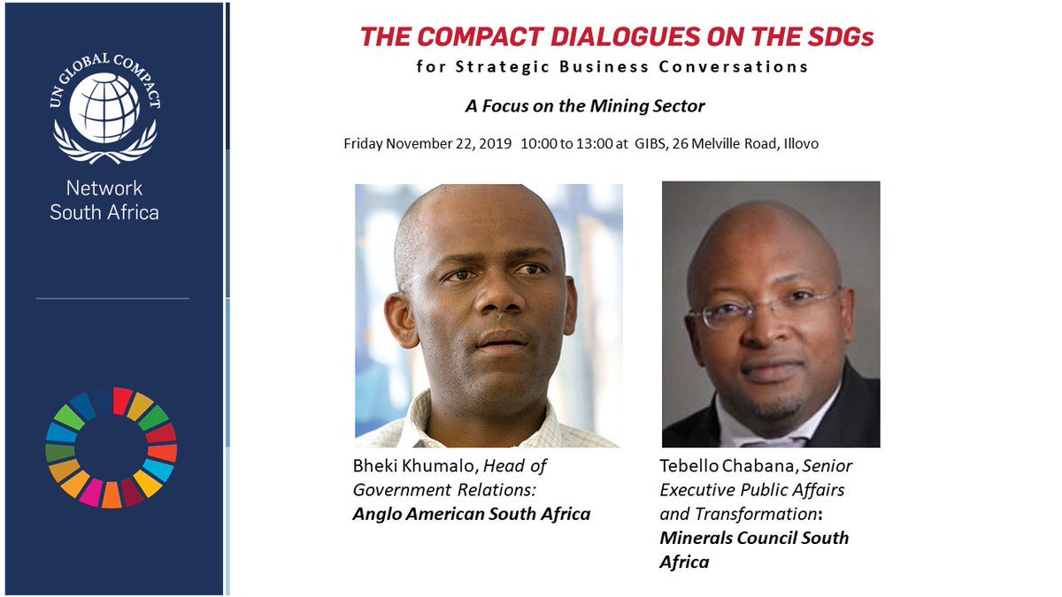 GlobalcompactSA's tweet photo. Upcoming: The Compact Dialogues on the SDGs, with a focus on the Mining Sector.
#TheCompactDialogues #SDGs #GlobalGoals https://t.co/5mGkqwwlIh