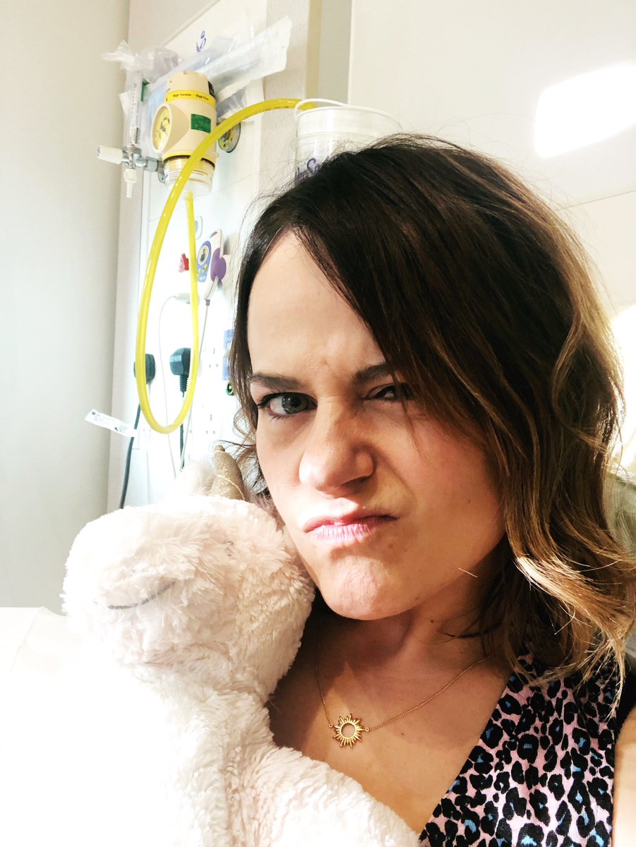 Me and my mate, Shiny (the best unicorn hot water bottle there ever was), taking on chemo round 1 with our most aggressive faces. COME ON, YOU BASTARD! 

My second blog post, Opening Windows, now live. Go give it a look 👀

swychingitup.com

#chemotherapy #bowelcancer