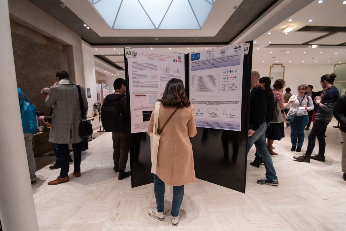 annic_nanotech's tweet photo. The first #ANNIC2019 poster session is over. Big thanks to all the presenters for sharing their work!
Don’t forget that you’ll get to vote for your favourite one by the end of the conference! https://t.co/WF6zIbX0EE