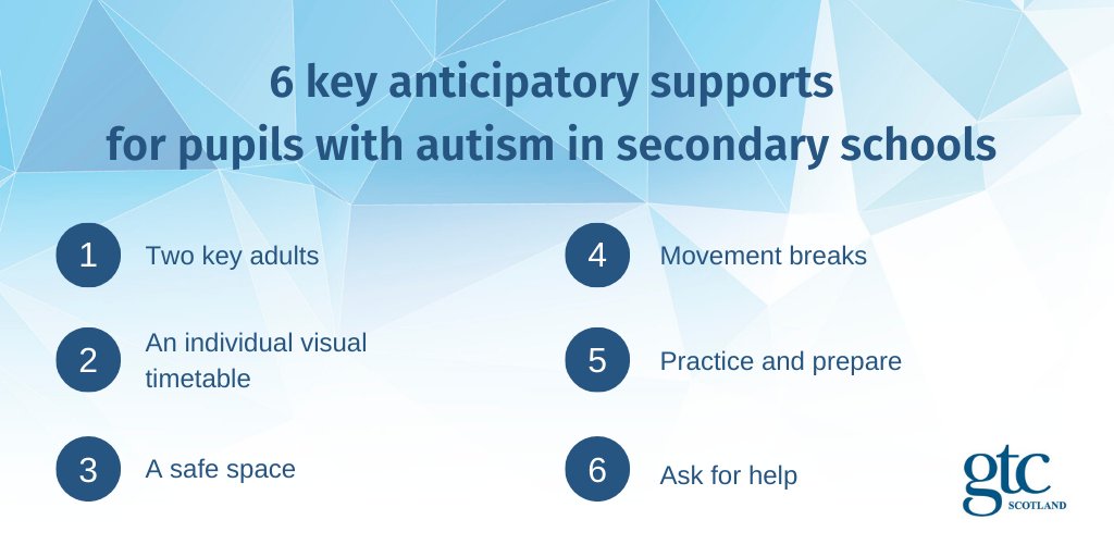 Support for autistic pupils at secondary levels needs to be stronger, says Marion Rutherford and Lauren Johnston from the National Autism Implementation Team: ow.ly/J4m650xbEIv