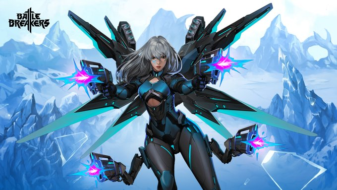 ProjectAsports's tweet photo. She has found a way to instill the power of water into a pair of pistols that can fire chains of shots in a short period of time. 

Check out the new hero, Blue Thunder in the Hero Store! https://t.co/QpICCIzyWJ