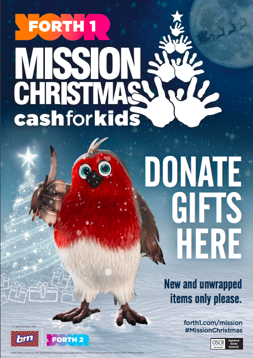 No.1 The Grange is a collection point for this year's @Forth1CFK Mission Christmas. If you would like to donate a gift to a child or teenager who may wake up to nothing this Christmas, please pop something in our box and we will take it up to Mission Christmas HQ in mid Dec.