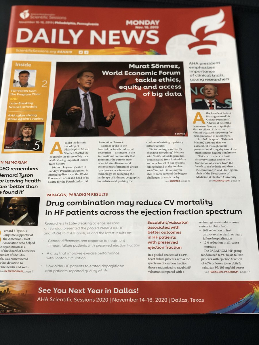 Last day at #AHA2019. It’s been exciting to hear about all the trials like ISCHEMIA and RECOVERY. Hope to be back for next year’s conference in Dallas! Heading back to NC today. @triadheart