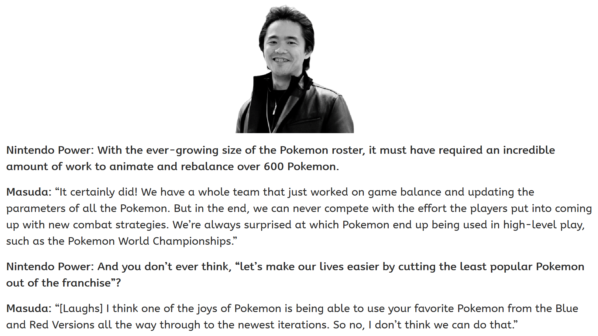 Dr. Lava on Twitter: "In a Nintendo Power interview about Pokemon Black  &amp; White\