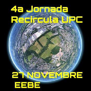EEBE_UPC's tweet image. 📢Vine a la 4a Jornada Recircula. 27/11/2019 a l'@EEBE_UPC Tenim un munt d'activitats preparades!!!  I a més, presentem de manera oficial el nou repte #RecirculaChallenge 2020   cutt.ly/MeJBB0R