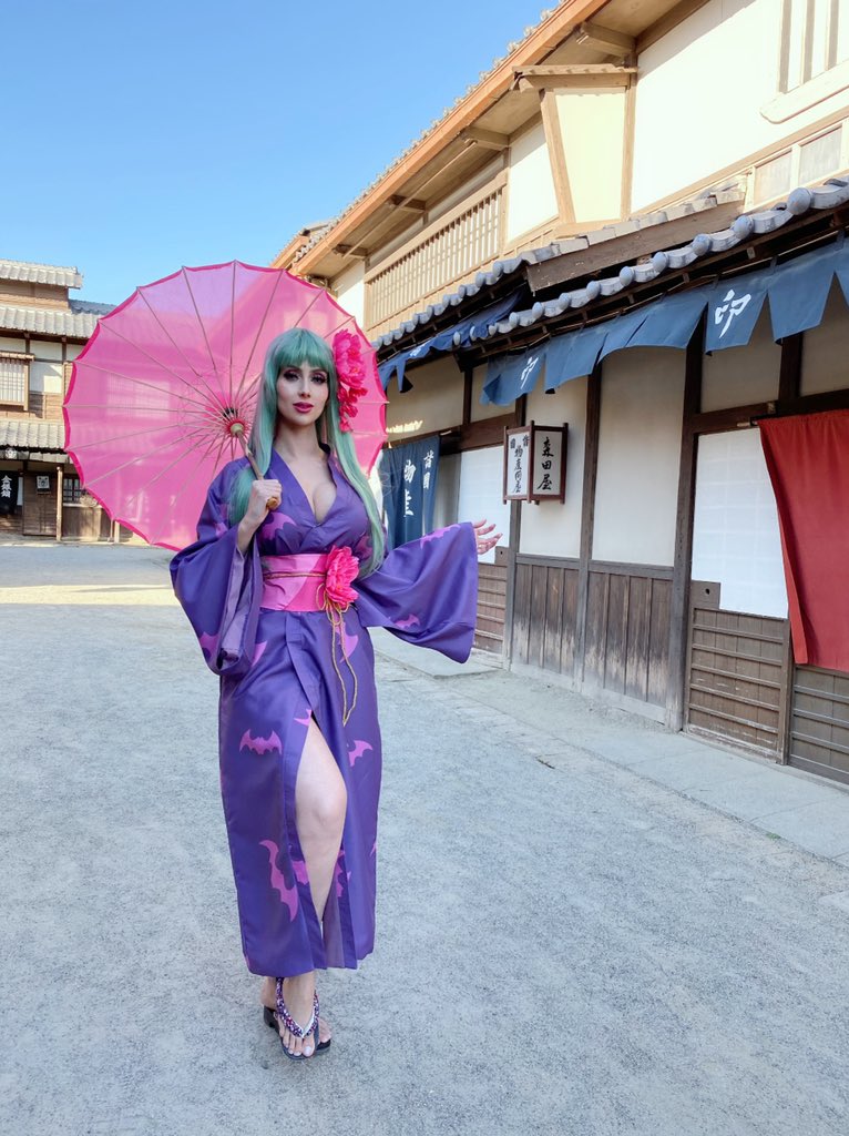 My Morrigan Yukata cosplay that i used at <a href="/Kyoto_Magic/">MAGIC Kyoto</a> and filming for Uzumasa film at Toei Park Studio.
.
.
.
#curves #longhair #dreamgirl #nerdgirl #babegirl #biglips #morrigancosplay #trip #toeiparkstudio #morriganyukata #cosplaylife