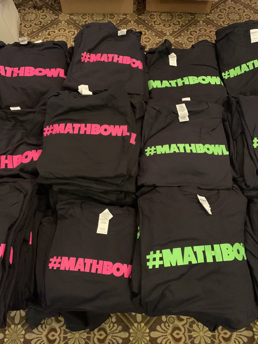 HCTM_Math's tweet photo. “Vintage” Math Bowl shirts are on sale today his week...#MathBowl $10 each and others $5 https://t.co/G6hH2m6nrN