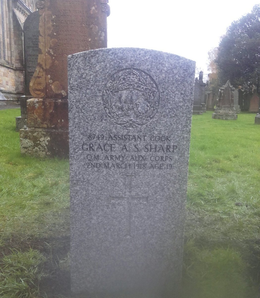 Commonwealth War Graves (@cwgc) on Twitter photo On 23 November 2019 a dedication service is being held at Dunblane Cathedral Churchyard in Scotland for Assistant Cook Grace Ann Stewart Sharp. We’re searching for anyone related to Grace so that they can attend the service. Please contact <a href="/pgkepfidra/">Patricia Keppie</a> if you have any information. On 23 November 2019 a dedication service is being held at Dunblane Cathedral Churchyard in Scotland for Assistant Cook Grace Ann Stewart Sharp. We’re searching for anyone related to Grace so that they can attend the service. Please contact <a href="/pgkepfidra/">Patricia Keppie</a> if you have any information.