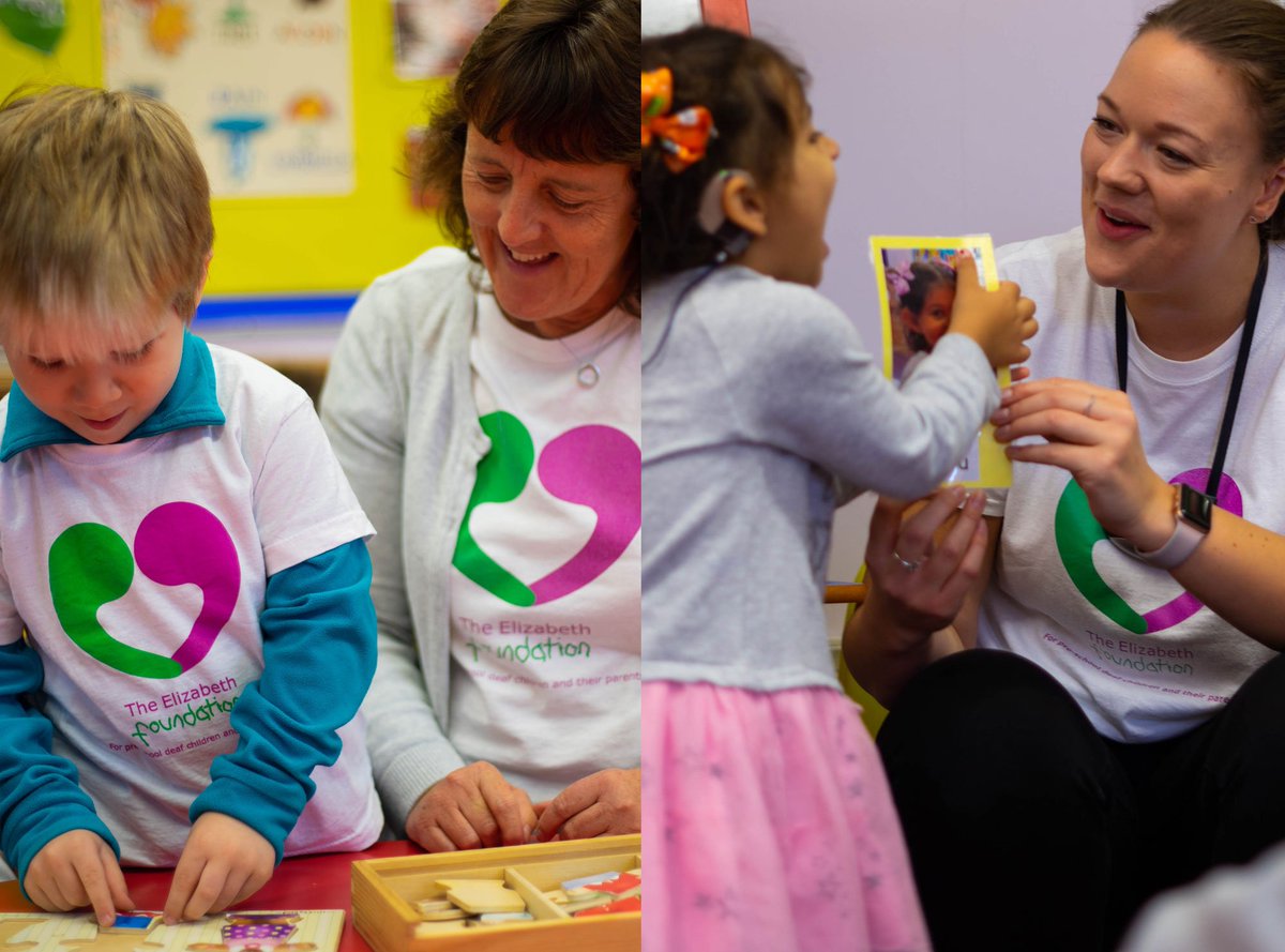 Elizabeth Foundation (@elizabeth_found) on Twitter photo We'd like to join with our friends <a href="/NDCS_UK/">National Deaf Children's Society</a> in celebrating the vital work of Teachers of the Deaf (ToDs) across the country.
Here at <a href="/Elizabeth_found/">Elizabeth Foundation</a> our ToDs Rachel and Adele help deaf children learn to listen and talk in our classrooms #TeacheroftheDeafWeek #deafeducation We'd like to join with our friends <a href="/NDCS_UK/">National Deaf Children's Society</a> in celebrating the vital work of Teachers of the Deaf (ToDs) across the country.
Here at <a href="/Elizabeth_found/">Elizabeth Foundation</a> our ToDs Rachel and Adele help deaf children learn to listen and talk in our classrooms #TeacheroftheDeafWeek #deafeducation