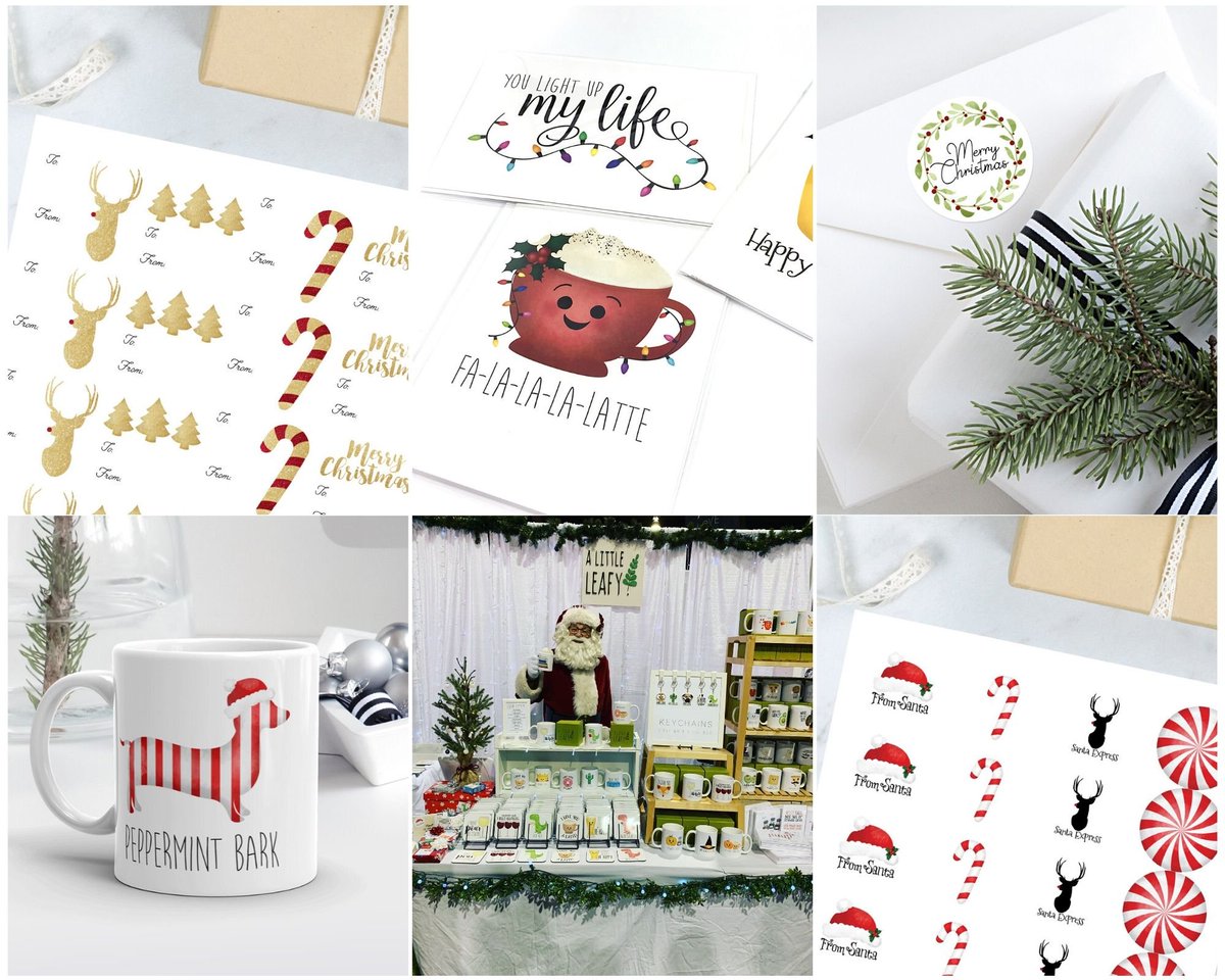 An original Makeful Market participant, A Little Leafy keeps us laughing each year and we know you will love her punny Christmas designs!

Click link in bio for a current exhibitor list and to purchase your tickets!