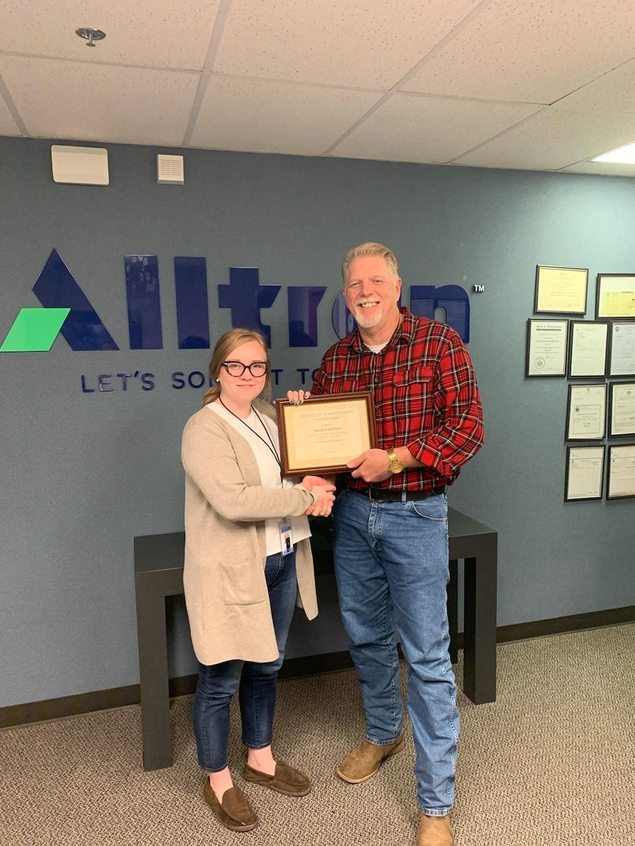 Congratulations to Sarah Valentine  for being selected as the Alltran Unsung Heroes for the month of September!!  Sarah goes above &amp; beyond in helping our new hires get adjusted to the floor out of training and has a true passion for helping them succeed. 

Way to go Sarah!!