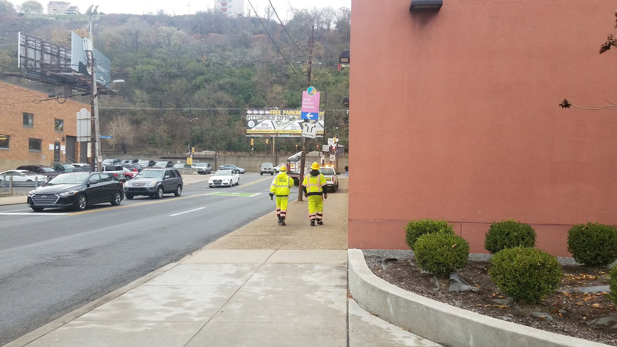 Just watched the workers of this company from @FlaggerForce drop a 'Road Work Ahead' sign directly on the wheelchair ramp on Penn Ave and 16th. When I pointed it out, and asked them to move it, I was told to 'mind my f*cking business.' So I moved it off the ramp myself. Classy.