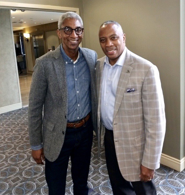 SouthernRMSDC's tweet photo. We were there, at the Entergy "Energizing Power Connections" event!
pictured: Mark Samuel, Regional Director of MBE Services, SRMSDC with Calvin Mackie, PhD.
#Entergy #connections #SRMSDC https://t.co/b1V5HI5hwZ