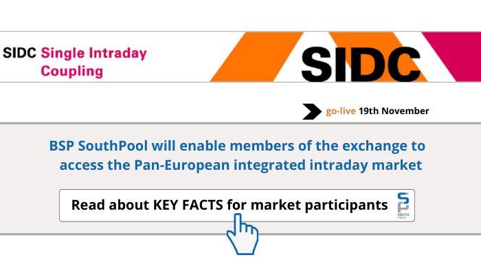 BSPSouthpool's tweet photo. Members of #BSP "SouthPool will have an opportunity to access the Pan-European integrated intraday market from 19th November 2019.
https://t.co/LYjtouiZ55
#intraday #SIDC #XBID #IntradayCoupling https://t.co/SVl1Zj3UOV