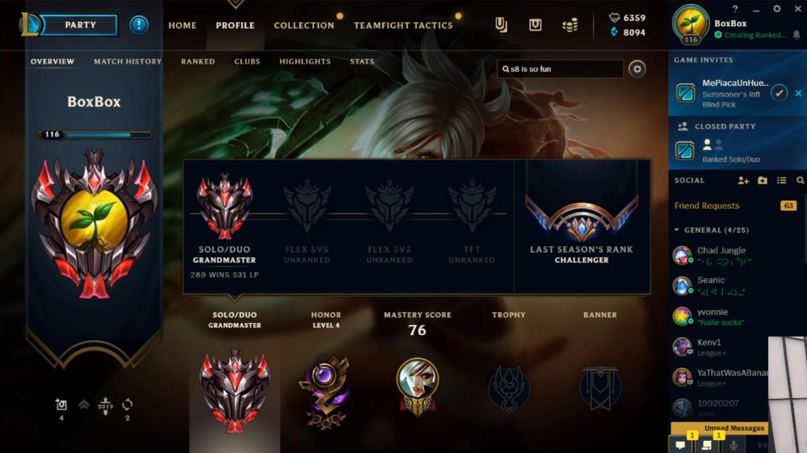 DSG BoxBox on X: I tweeted out last month that if I failed to hit  challenger, I would gift out 1000 subs. I climbed from Diamond 3 to GM 531  lp 