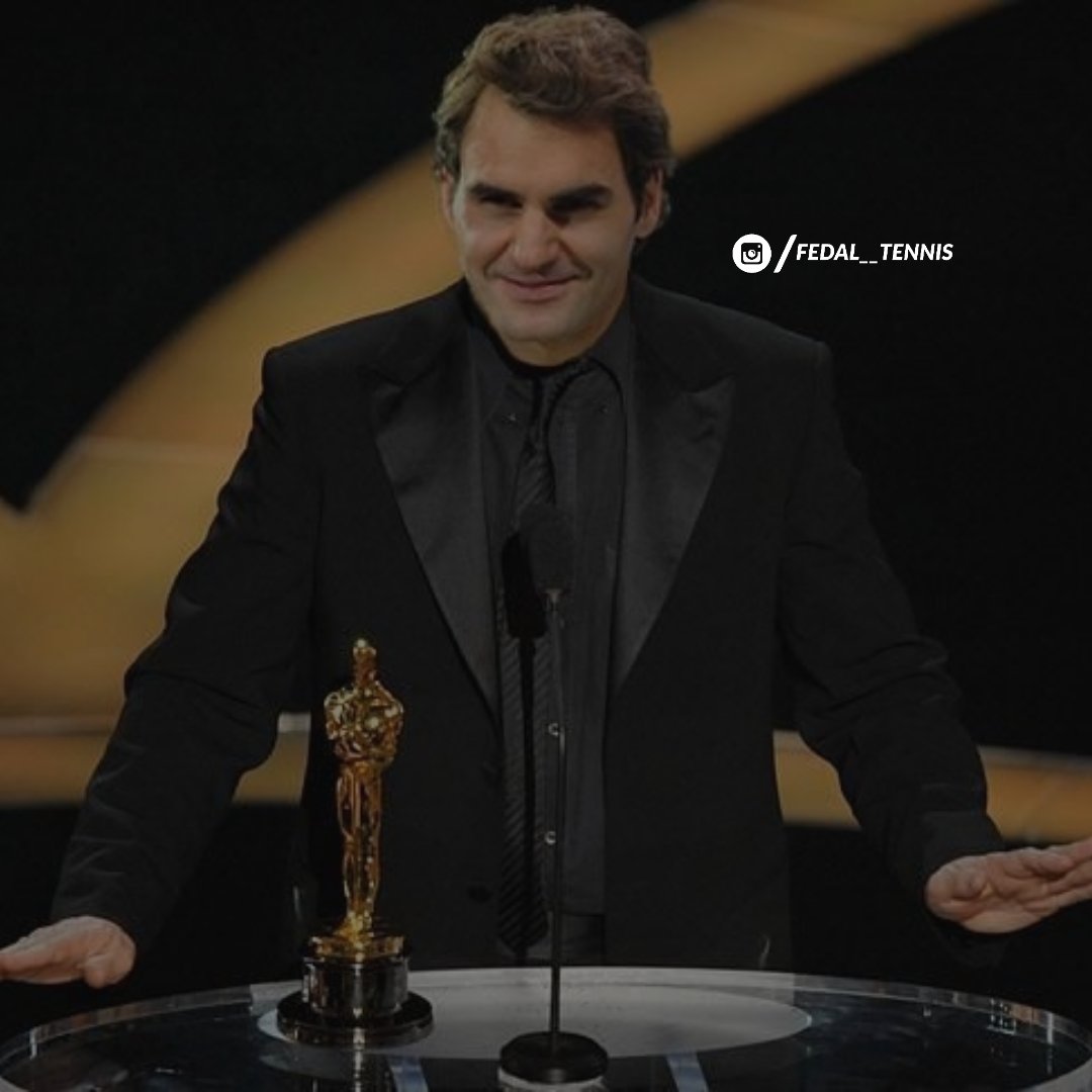 And the Oscar goes to @rogerfederer Can you guess the category?😉#RogerFederer#Fedal#RafaelNadal#FedalTennis