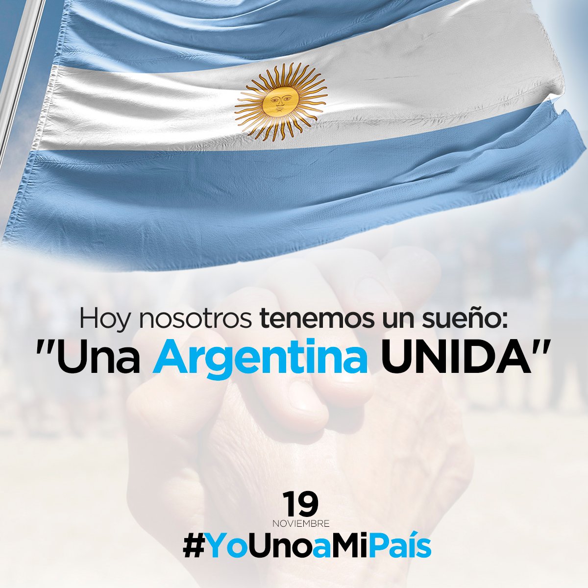 Hoy nosotros tenemos un sueño 👉 "una Argentina 🇦🇷 unida" y lo queremos compartir con vos MAÑANA martes 19 de noviembre a las 19 hs. en el Centro Cultural de la Ciencia (Godoy Cruz 2270, CABA).

Conseguí tus entradas acá 👉 younoamipais.eventbrite.com