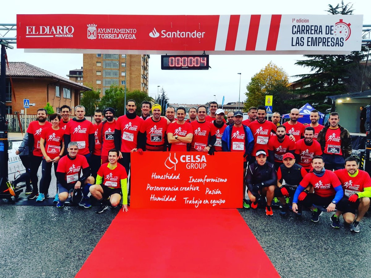 Ayer tuvo lugar la primera edición de la Carrera de Empresas en Torrelavega, organizada por el <a href="/diariomontanes/">diariomontanes</a>.  <a href="/GlobalSteelWire/">Global Steel Wire</a> , de <a href="/CelsaGroup/">CELSA</a> , fue la compañía más representada de la Carrera, con 10 equipos y un total de 40 participantes. Enhorabuena a todos los corredores!!