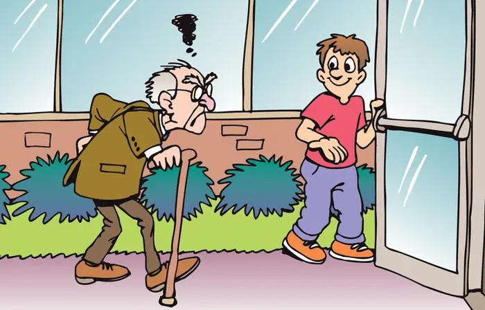 A Four Chin Teller Imsosickandtiredof When You Hold The Door Open For Someone And They Don T Say Thank You