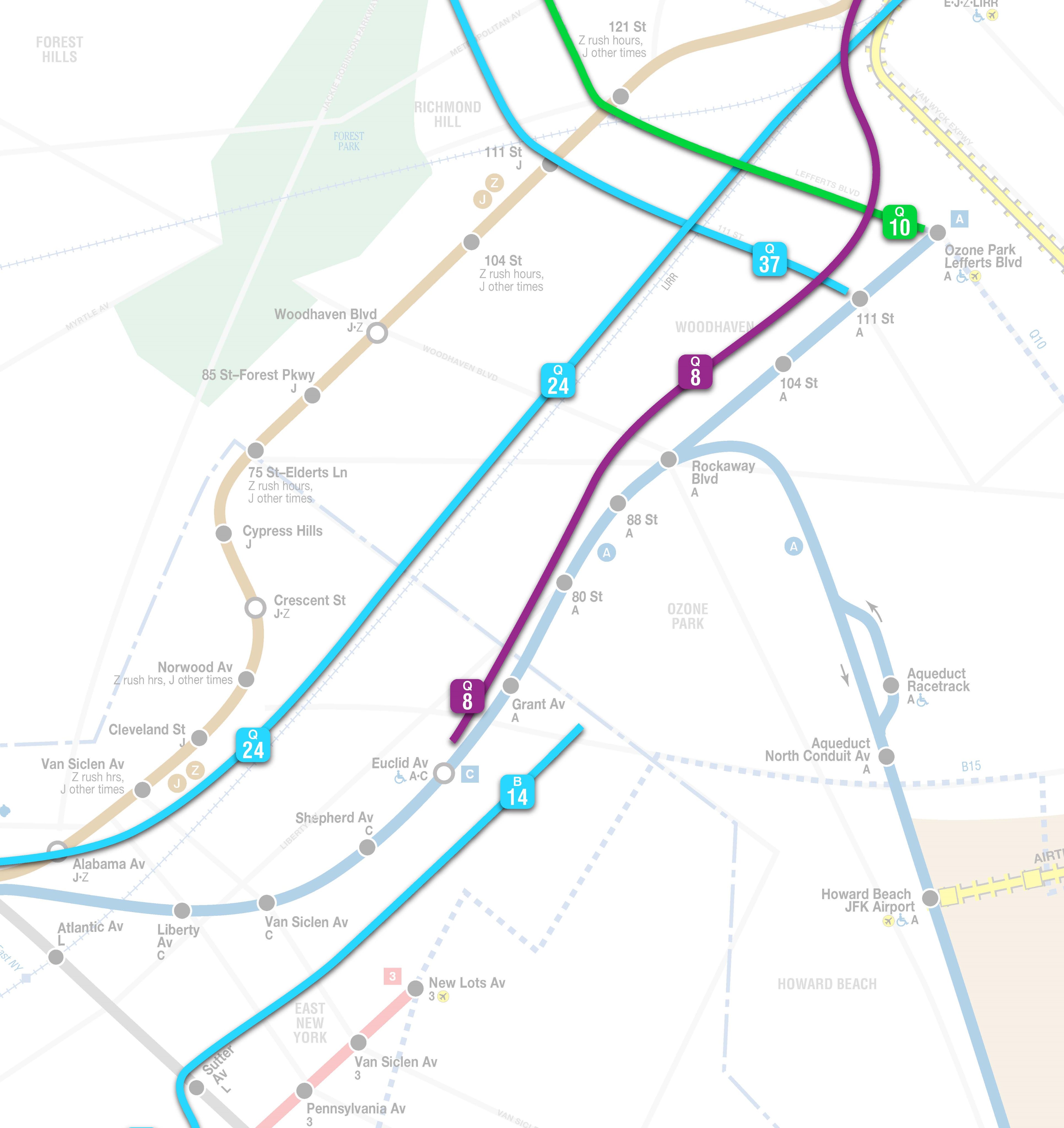 Q37 Bus Route Map Nyct Subway. Wear A Mask. On Twitter: "For Service Between Rockaway Blvd  And Lefferts Blvd, Use Nearby Q8 Bus Service. Also Consider Using Crosstown  Buses To Reach The J Line: *111 St: