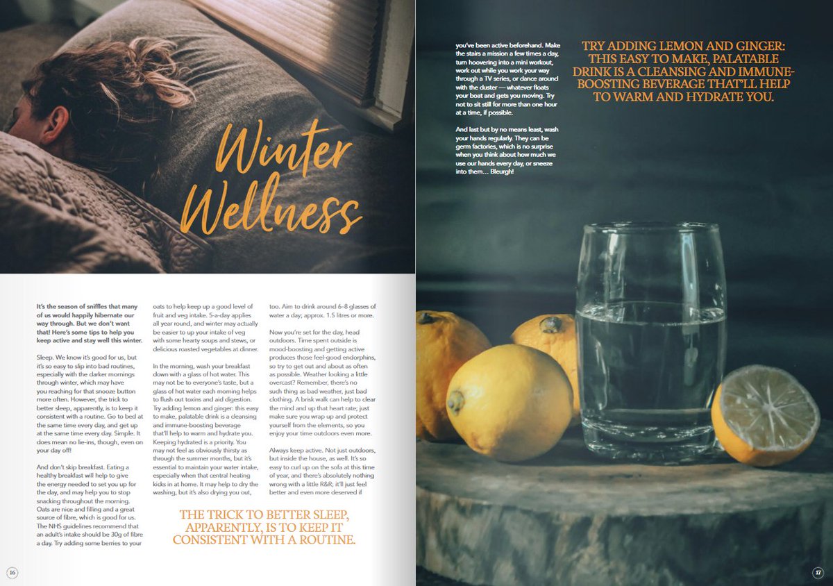 Take care of yourself in this season of sniffles with these top tips.

en.calameo.com/read/004364226…

#Dorset #winterwellness