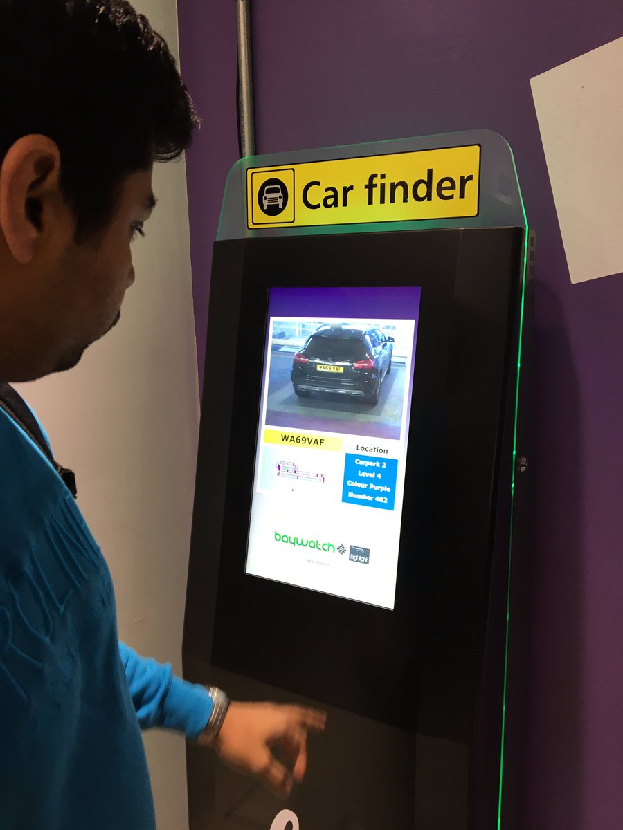 birambole's tweet image. Don’t know how many of us has seen this but this Kiosk help find cars in big parking lot,on search it showed the parked car with Photo and which bay it’s parked etc.
#SimplifiedUX #uxdesign