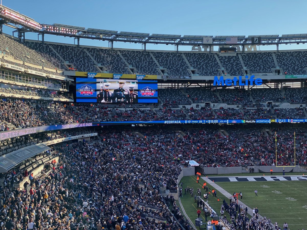 markgwells's tweet image. Congrats to Ithaca for winning the 2019 Cortaca Jug Game at MetLife Stadium in New York City. It was an honor designing the logo and branding for this historic event antistaticdesign.com/our-work/proje… #cortacajug #Logodesign #branding