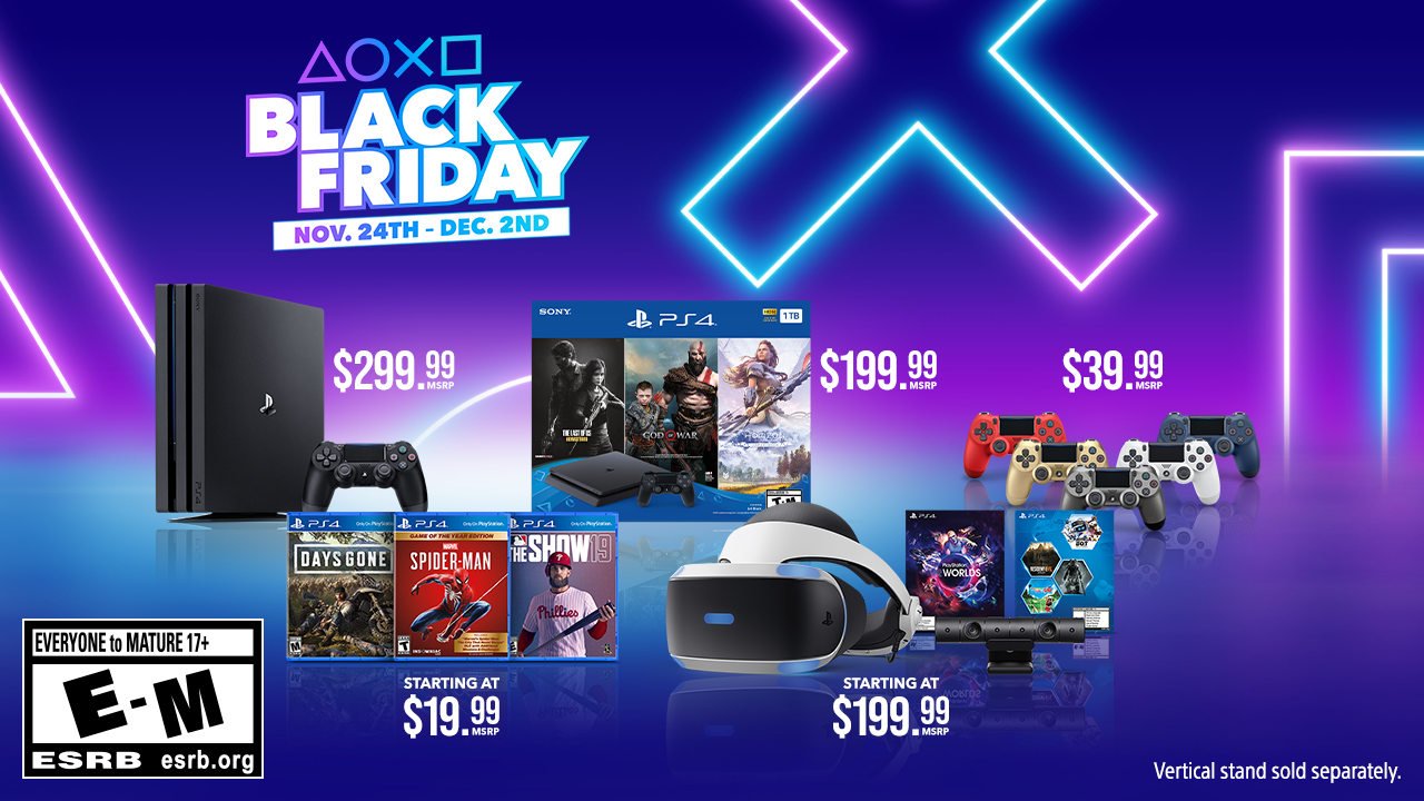 PS4 Cyber Week Deals 2019: Save on PS4 Pro, PS4, PSVR, and PS4 Games