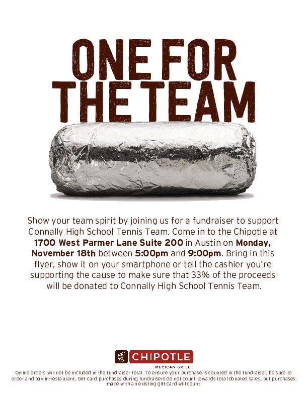 Come join us tonight and help support Connally Tennis. <a href="/PfISDAthletics/">PfISD Athletics</a> <a href="/pfisd/">Pflugerville ISD</a> <a href="/JBConnallyHS/">Connally High School</a> <a href="/ConnallyGSOC/">Connally Girls Soccer</a>
