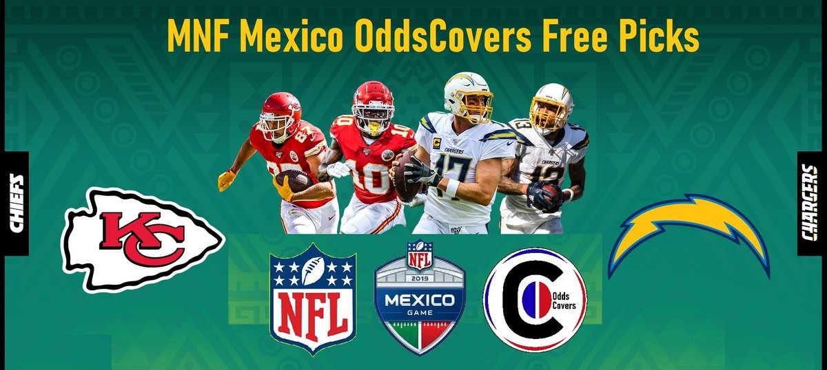 The #ChiefsKingdom look to stem the tide on #MNF when they venture south of the border to Mexico City to face the LAC / Kansas City is 5-0 ATS in its last 5 games when playing on the road against LA #BoltUp Chargers Match @ 8:15p ET | #ESPN @nflmx http://pygy.co/Bjwย