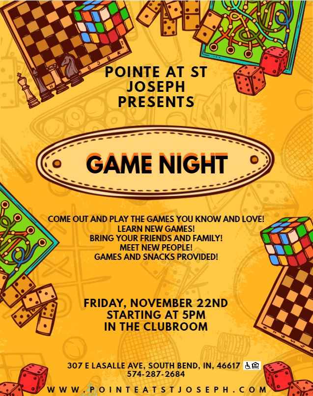 PointeAtStJoe's tweet image. Join us in the Clubroom for our first Game Night! Comment any game ideas you have! #residentappreciation #knowingyourneighbors #gettothepointe #livingatthepointe #gamenight