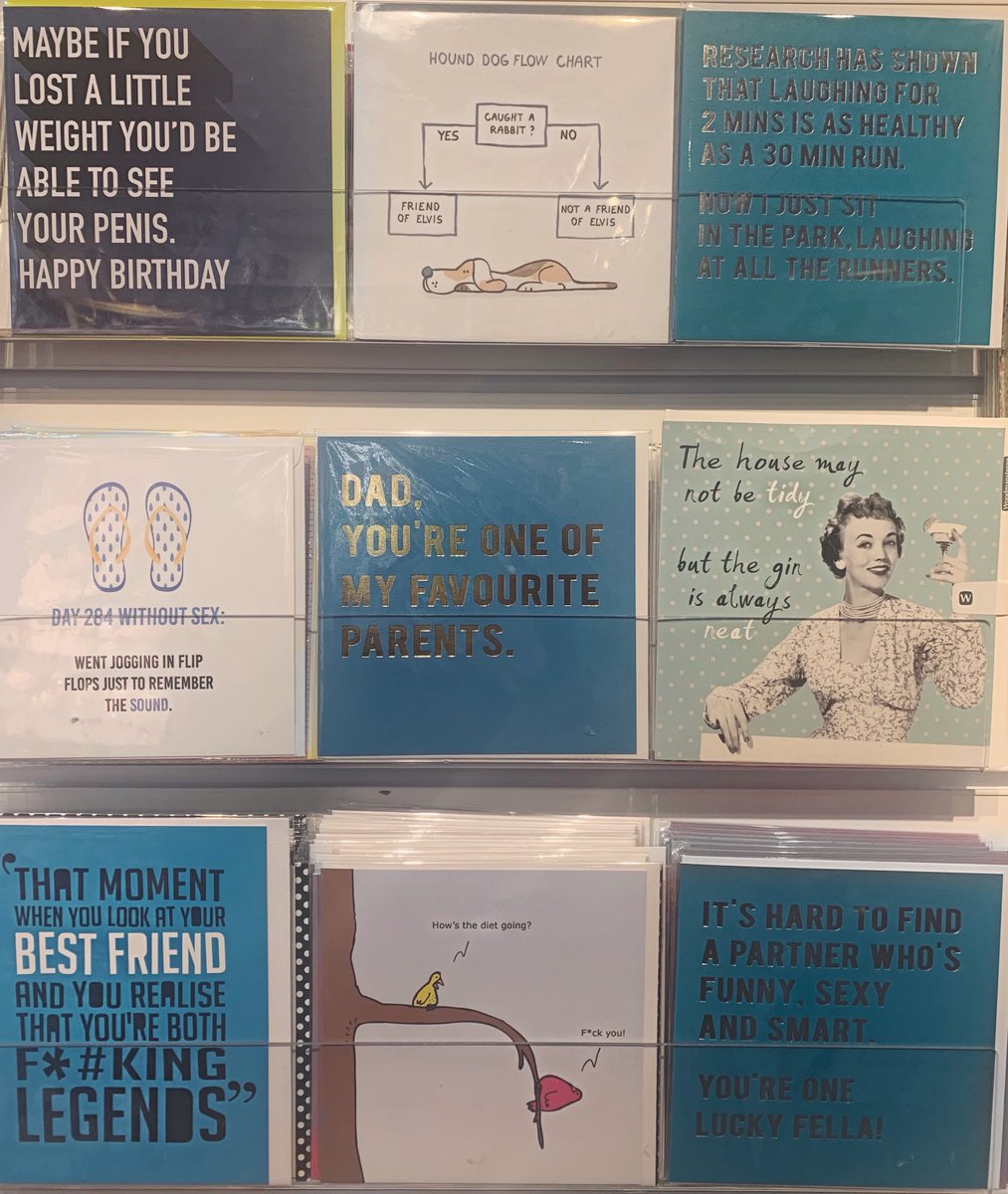 GuildFHomeGifts's tweet image. Cards unlike anywhere else! From the truly cheeky to the heartfelt, we've got one for any occasion! 🙊✨

#cardsofinstagram #funnycards #cardgoals #giftideas #comedy #novelty #gifts #surrey #surreyhomeandgifts #experienceguildford
